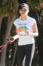 JENNA DEWAN Out for a Hike at Tree People Park in Los Angeles 10/20/2016