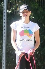 JENNA DEWAN Out for a Hike at Tree People Park in Los Angeles 10/20/2016