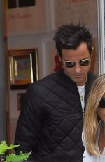 JENNIFER ANISTON and Justin Theroux Out and About in New York 09/28/2016