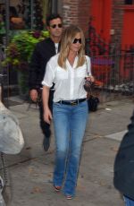 JENNIFER ANISTON and Justin Theroux Out and About in New York 09/28/2016