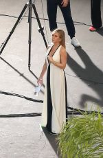JENNIFER ANISTON on Set of a Smart Water Photoshoot in Los Angeles 10/18/2016