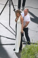 JENNIFER ANISTON on Set of a Smart Water Photoshoot in Los Angeles 10/18/2016