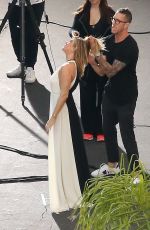 JENNIFER ANISTON on Set of a Smart Water Photoshoot in Los Angeles 10/18/2016