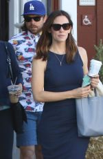 JENNIFER GARNER in Tight Dress Out in Brentwood 10/20/2016