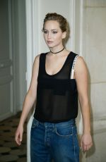 JENNIFER LAWRENCE at Christian Dior Photocall at Paris Fashion Week 09/30/2016