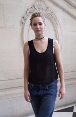 JENNIFER LAWRENCE at Christian Dior Photocall at Paris Fashion Week 09/30/2016