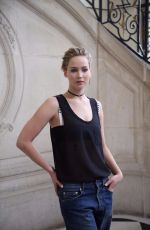 JENNIFER LAWRENCE at Christian Dior Photocall at Paris Fashion Week 09/30/2016