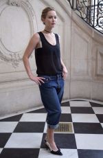 JENNIFER LAWRENCE at Christian Dior Photocall at Paris Fashion Week 09/30/2016