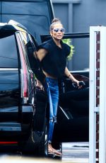 JENNIFER LOPEZ in Flip-flops Arrives at Recording Studio in Miami 10/30/2016
