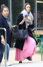 JESSICA ALBA Leaves Her Office in Los Angeles 10/12/2016