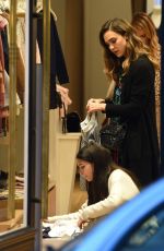 JESSICA ALBA Out for Dinner at Breizh Cafe in Paris 10/02/2016