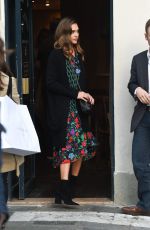 JESSICA ALBA Out for Dinner at Breizh Cafe in Paris 10/02/2016