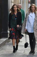 JESSICA ALBA Out for Dinner at Breizh Cafe in Paris 10/02/2016