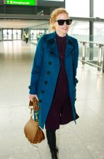 JESSICA CHASTAIN at Heathrow Airport in London 10/25/2016