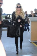 JESSICA SIMPSON at LAX Airport in Los Angeles 10/22/2016
