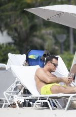 JOANNA KRUPA in Bikini on the Beach in Miami 10/13/2016