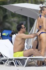 JOANNA KRUPA in Bikini on the Beach in Miami 10/13/2016