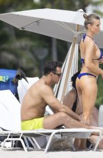 JOANNA KRUPA in Bikini on the Beach in Miami 10/13/2016