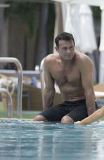 JOANNA KRUPA in Swimsuit at a Pool in Miami 10/18/2016