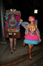 JOANNA KRUPA with Body Paint Heading to a Halloween Party in Los Angeles 10/28/2016