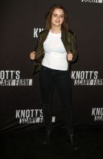 JOEY KING at Knott’s Scary Farm Opening Night in Buena Patk 09/30/2016