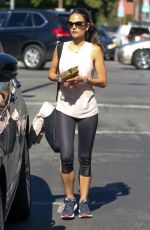 JORDANA BREWSTER in Leggings Out in Beverly Hills 10/20/2016