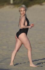JORGIE PORTER in Swimsuit at a Beach in Malibu 10/18/2016