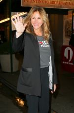 JULIA ROBERTS at Hillary Victory Fund: Strong Together Concert in New York 10/17/2016