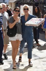 JULIANNE HOUGH Getting Pizza at The Grove in Los Angeles 10/09/2016
