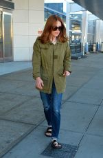 JULIANNE MOORE at JFK Airport in New York 10/06/2016