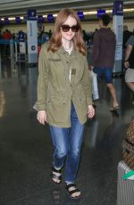 JULIANNE MOORE at JFK Airport in New York 10/06/2016