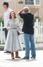 JULIANNE MOORE on the Set of 