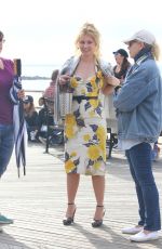 JUNO TEMPLE on the Set of New Woody Allen Movie in New York 09/28/2016