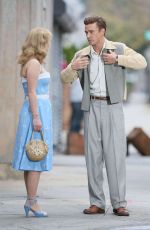 JUNO TEMPLE on the Set of New Woody Allen Movie in New York 10/20/2016