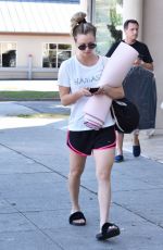 KALEY CUOCO Leaves Yoga Class in Sherman Oaks 10/18/2016