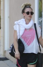 KALEY CUOCO Leaves Yoga Class in Studio City 10/12/2016