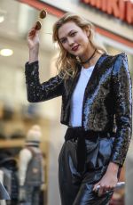 KARLIE KLOSS Out in Paris 10/04/2016