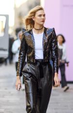 KARLIE KLOSS Out in Paris 10/04/2016