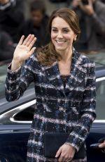 KATE MIDDLETON Visits National Football Museum in Manchester 10/14/2016