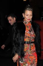 KATE MOSS at Mert & Marcus: Works 2001-2014 VIP Party in London 10/27/2016