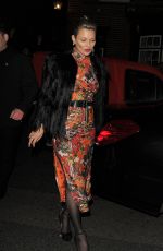 KATE MOSS at Mert & Marcus: Works 2001-2014 VIP Party in London 10/27/2016