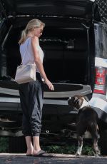 KATE UPTON Walks Her Dog Harley Out in Beverly Hills 10/12/2016
