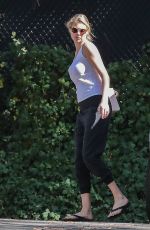 KATE UPTON Walks Her Dog Harley Out in Beverly Hills 10/12/2016