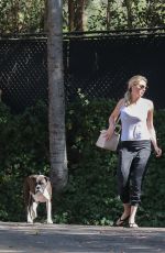 KATE UPTON Walks Her Dog Harley Out in Beverly Hills 10/12/2016