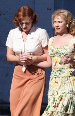 KATE WINSLET and JUNO TEMPLE on the Set of Woody Allen