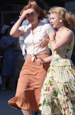 KATE WINSLET and JUNO TEMPLE on the Set of Woody Allen