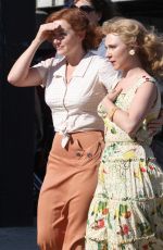 KATE WINSLET and JUNO TEMPLE on the Set of Woody Allen