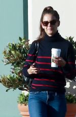 KATIE HOLMES Leaves a Starbucks in Calabasas 10/19/2016