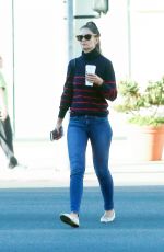 KATIE HOLMES Leaves a Starbucks in Calabasas 10/19/2016
