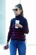 KATIE HOLMES Leaves a Starbucks in Calabasas 10/19/2016